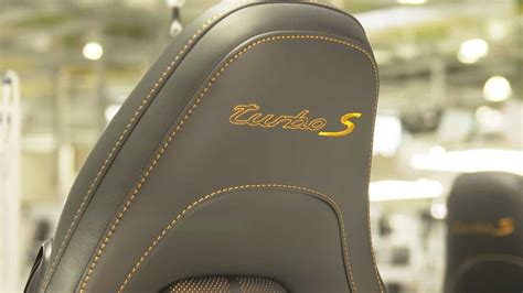 How Porsche 911 Turbo S Exclusive Series's Handmade Seats are Made