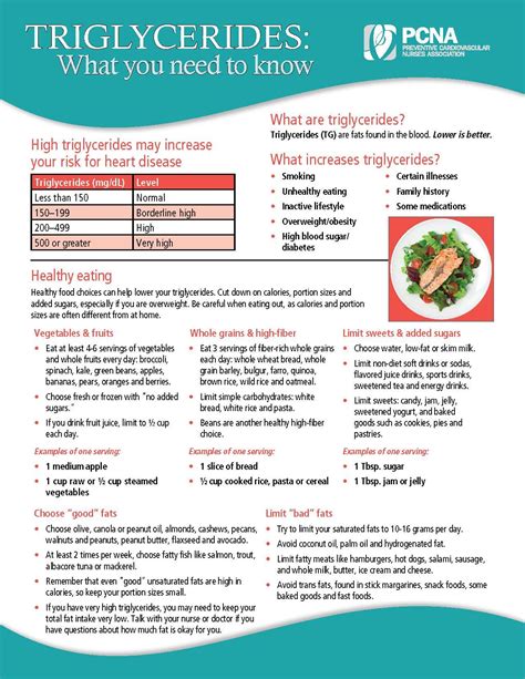 Printable Diet Plan To Lower Triglycerides - PrintableDietPlan.com