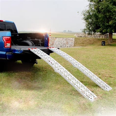 IMSHIE 1 Pair 7.5 Feet Aluminum Truck Ramps/Atv Ramps/Motorcycle Ramp ...