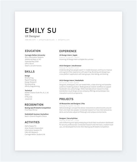 Useful UX designer CV templates (and cover letters too) - UX Design ...