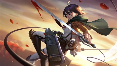 🔥 Download Mikasa Ackerman Attack On Titan Shingeki No Kyojin 4k by ...