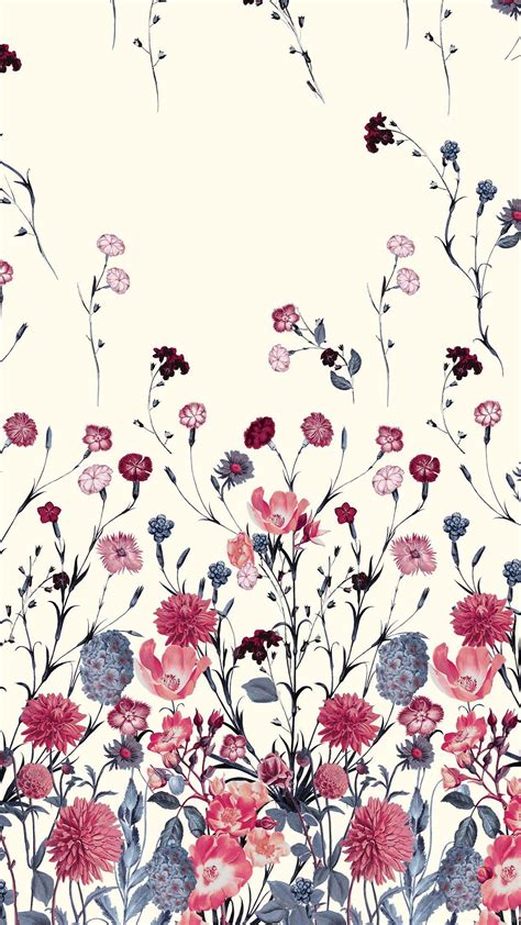 Flower Pattern iPhone Wallpapers - Top Free Flower Pattern iPhone ...