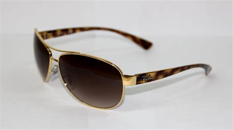 Ray-ban Men's Gradient Aviator Rb 3386 001/13 63mm Gold Aviator Sunglasses