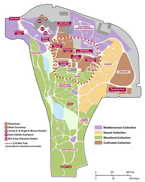 Map - Fullerton Arboretum | CSUF