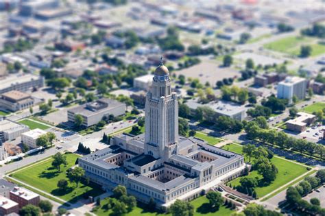 Nebraska State Capitol Building tiltshift : tiltshift