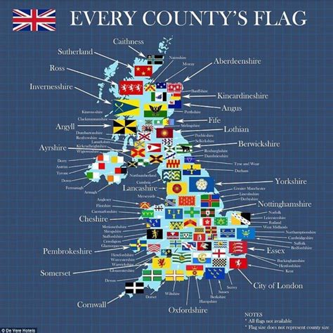 Every UK County Flag | County flags, Flags of the world, Counties of ...