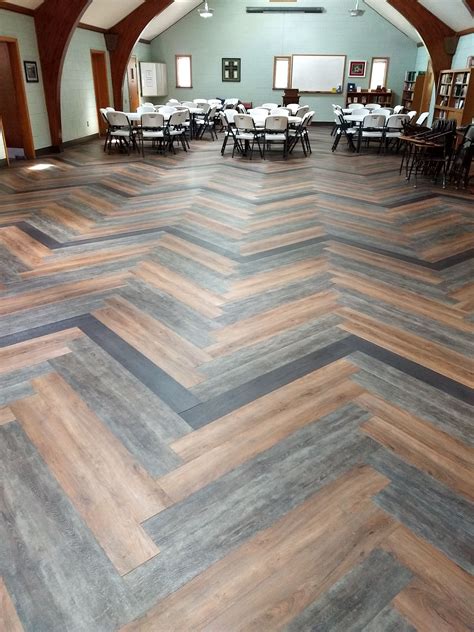 Herringbone Vinyl Flooring Installation – Idalias Salon