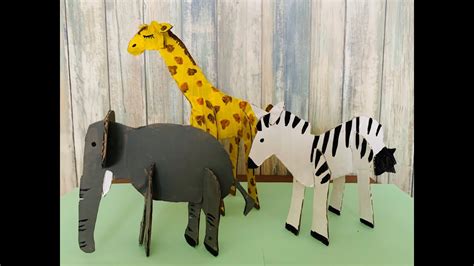 Free 3d Cardboard Animal Templates