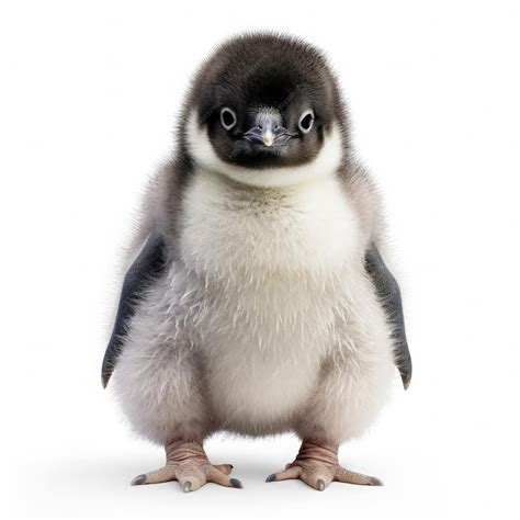 Premium AI Image | Fluffy Baby Penguin