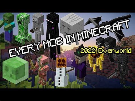 List of all Overworld mobs as of Minecraft 1.19 update