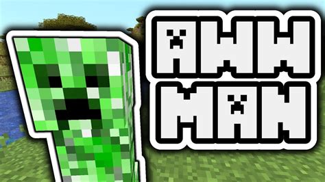 I changed Minecraft's sounds to Creeper Aww Man lyrics - YouTube