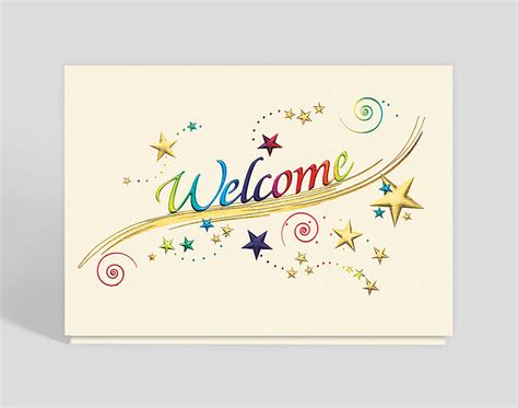 Rainbow Welcome Card, 300572 | The Gallery Collection