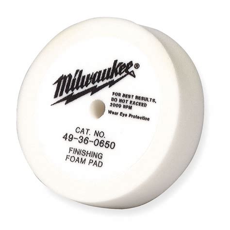 MILWAUKEE Buffing Pad, Diameter 8 in, Thickness 2 in - 3W783|49-36-1550 ...