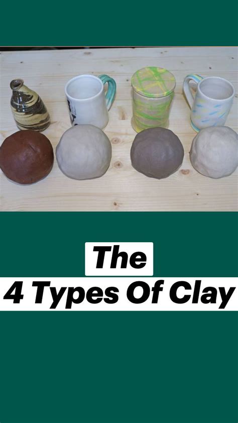 The 4 Types Of Clay | Clay ceramics, Ceramic pottery, Clay pottery