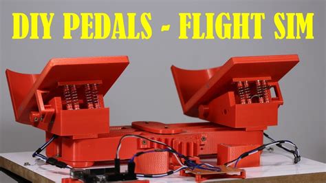 3D Printed DIY Flight Simulator Pedals (Rudder & Brake) Using Arduino ...