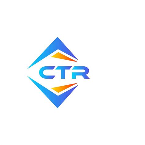 CTR abstract technology logo design on white background. CTR creative ...