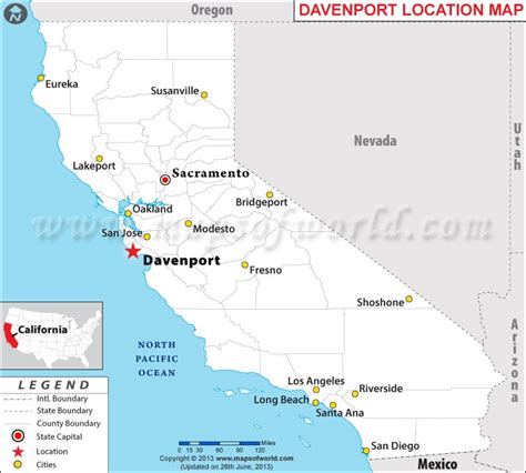 Where is Davenport, California