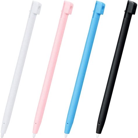 DS/DSi/DSi XL - Universal 4 Color Stylus Pack - White/Black/Blue/Pink ...