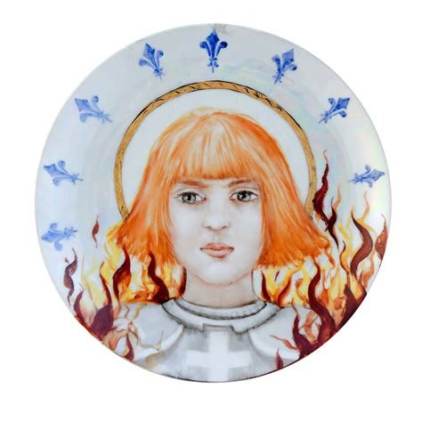 St. Joan of Arc Plate - Saints Collection Lithian Ricci - Artemest