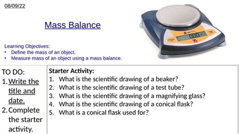 Using a Mass Balance | Teaching Resources