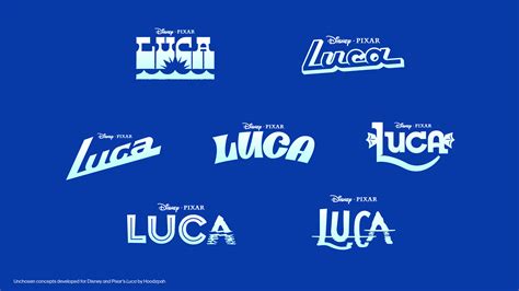 Title Treatment Concepts for Disney and Pixar's Luca - Hoodzpah