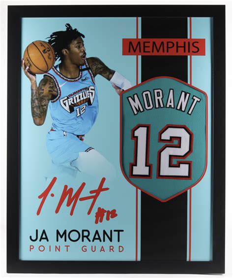 Ja Morant 35x43 Custom Framed Jersey Display | Pristine Auction