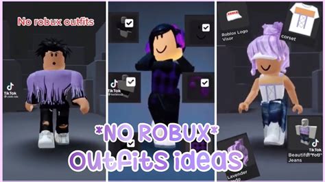 AESTHETIC *NO ROBUX* OUTFIT IDEAS 💕 - YouTube