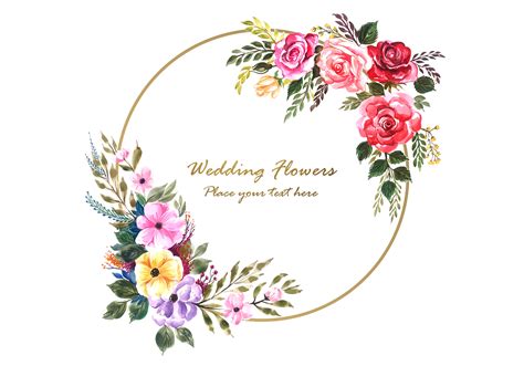 Wedding Flowers Vector Art, Icons, and Graphics for Free Download