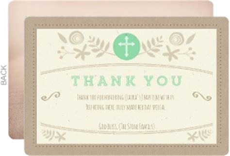 Baptism Thank You Cards & Baptism Thank You Photo Cards