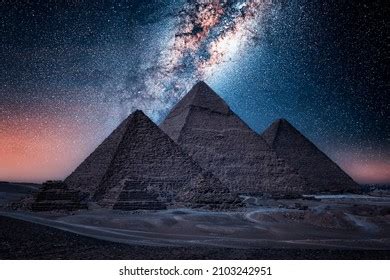 Pyramids Giza By Night Egypt Stock Photo 2103242951 | Shutterstock