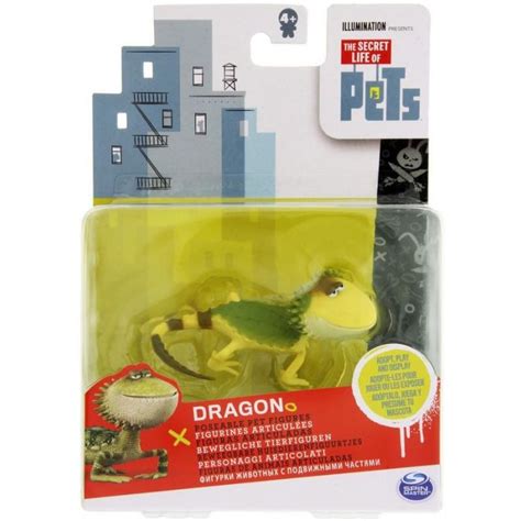 SECRET LIFE OF PETS POSEABLE PET FIGURE DRAGON