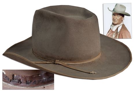 John Wayne Cowboy Hat Worn in Six Films - Auction Item