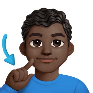 🧏🏿‍♂️ Deaf Man: Dark Skin Tone Emoji on Twitter Emoji Stickers 13.1