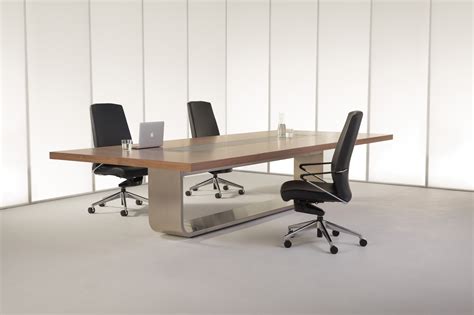 Ultra Contemporary New Steel Conference Table - Ambience Doré