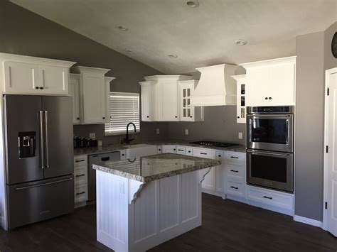 Dark Grey Kitchen Walls With White Cabinets at Earnest Quinn blog