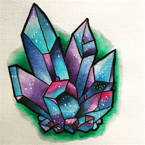 Pin by Cody Branham on Art Tools | Crystal drawing, Marker art, Crystal ...