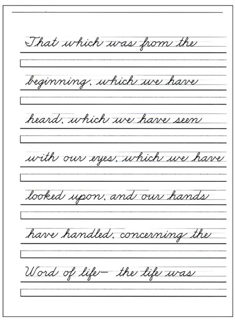 Free Printable Cursive Handwriting Worksheets – Download Printable ...