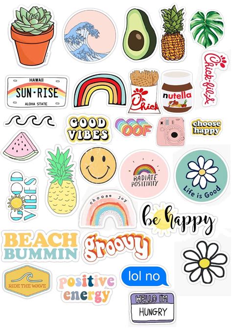 vsco sticker pack!! | Cute laptop stickers, Preppy stickers, Printable ...