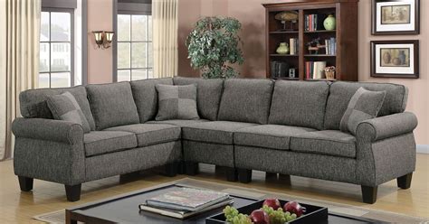 Rhian Dark Gray Sectional from Furniture of America | Coleman Furniture