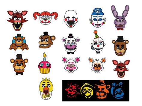 FNAF Svg Five Nights at Freddy's Set Freddy's Svg - Etsy UK