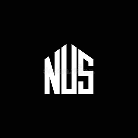 NUS Letter Logo Design on BLACK Background. NUS Creative Initials ...