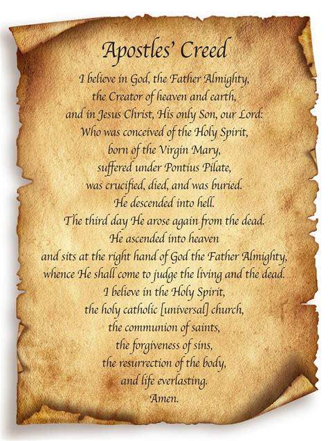 Apostles Creed Lutheran Printable Version