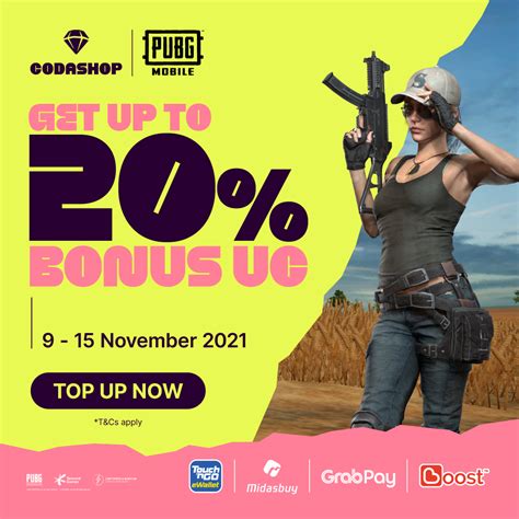 Get Up To 20% BONUS PUBG Mobile UC With Codashop | Codashop Blog MY