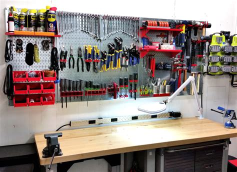 Garage Pegboard Tool Organization with Wall Control Pegboard ...