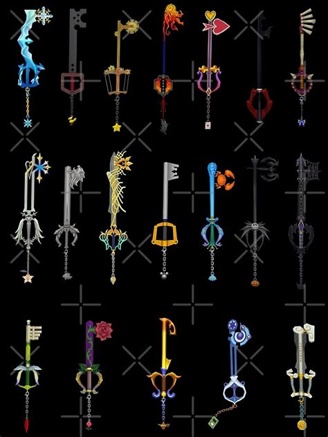 "Kingdom Hearts - Keyblades " Art Print for Sale by SteveG2007 | Redbubble