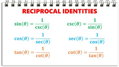 Reciprocal Identities in Trigonometry (With Examples) - Owlcation