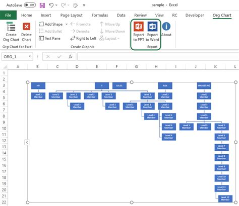 Excel Organizational Chart Template