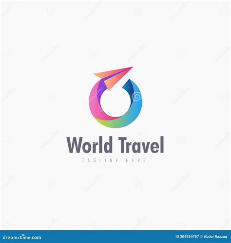 World Travel Logo Icon Design Concept Travel Logo Design Stock ...