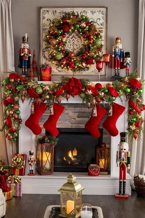 100 Best Christmas mantel decorations that glisten with an aesthetic ...