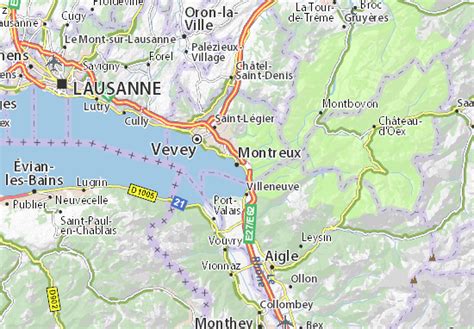 MICHELIN Montreux map - ViaMichelin